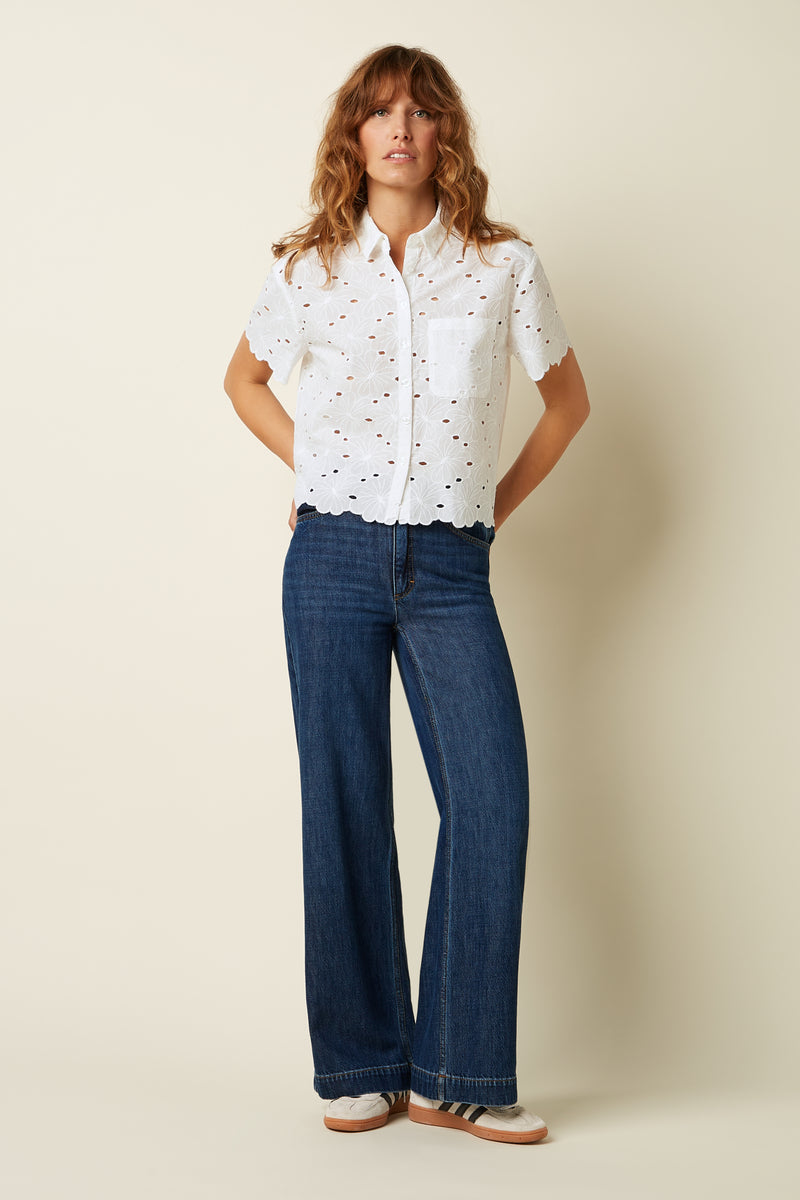 09536 Evelina Blouse Brava Broderie 050 White | King Louie - toietmoi-laboutique