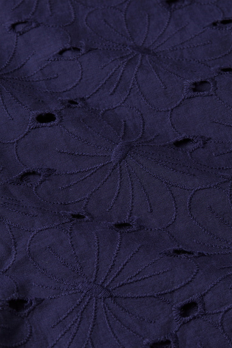 09536 Evelina Blouse Brava Broderie 489 Beacon Blue | King Louie - toietmoi-laboutique