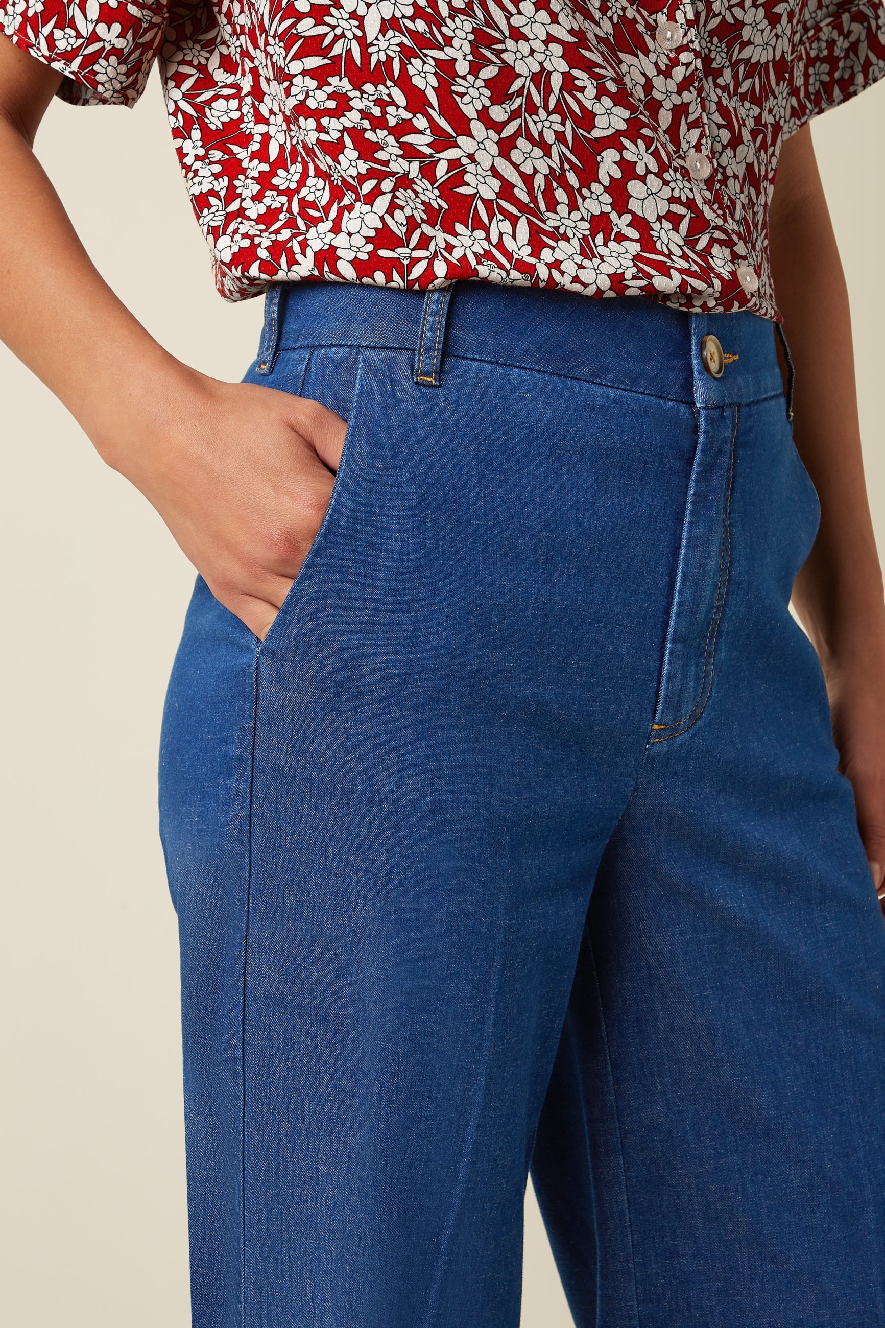 Culotte LISA CHAMBRAY, denim | King Louie - toietmoi-laboutique