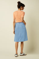09758 Marie Skirt Festa Light Denim 473 Blue Tint | King Louie - toietmoi-laboutique