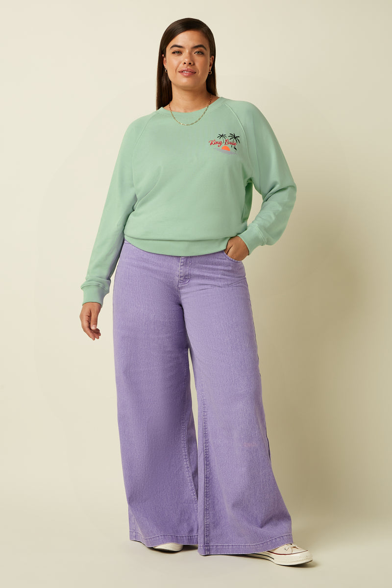 10405 Febe Sweater Peachy 294 Cameo Green | King Louie - toietmoi-laboutique