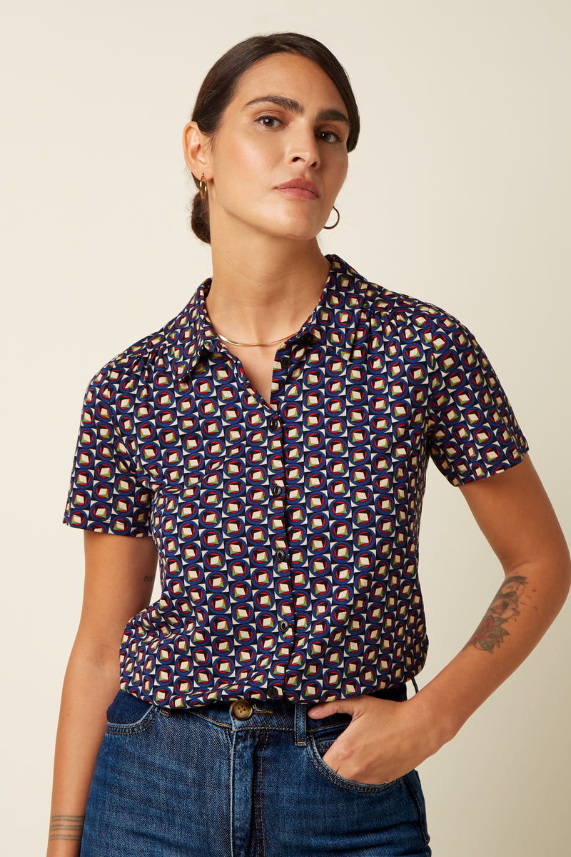 Blouse MAISIE FIFI, blau | King Louie - toietmoi-laboutique