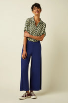 Hose BORDER PALAZZO, königsblau | King Louie - toietmoi-laboutique