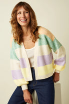Strickjacke CHUNKY, bunt gestreift | King Louie - toietmoi-laboutique