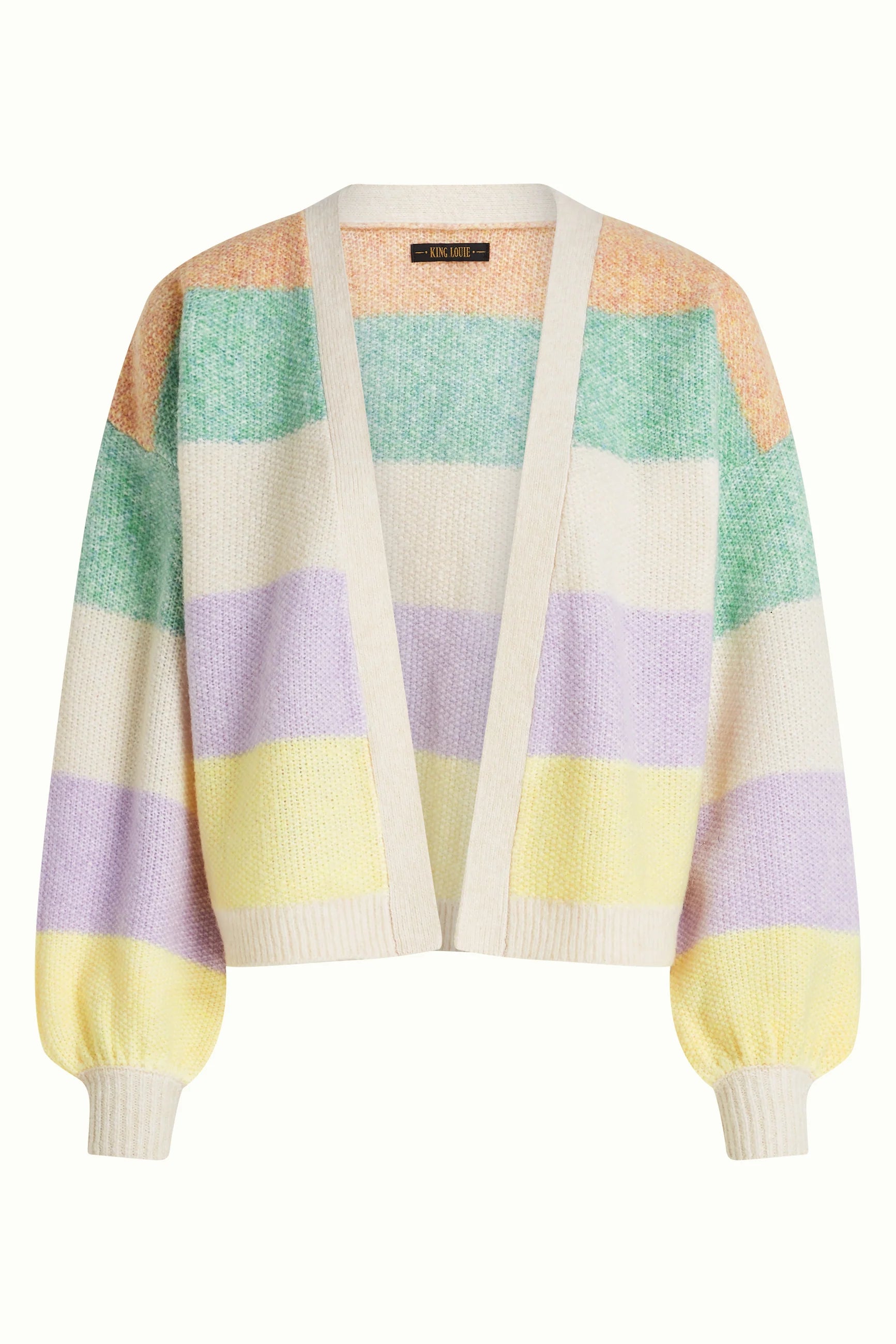 Strickjacke CHUNKY, bunt gestreift | King Louie - toietmoi-laboutique