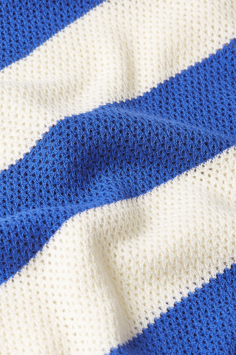 Stricktop EVA, weiss/blau gestreift | King Louie - toietmoi-laboutique