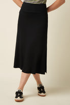 Border Midi Rock SILVA, schwarz | King Louie - toietmoi-laboutique