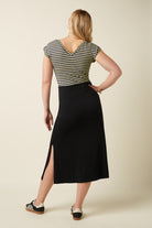 Border Midi Rock SILVA, schwarz | King Louie - toietmoi-laboutique