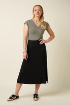 Border Midi Rock SILVA, schwarz | King Louie - toietmoi-laboutique