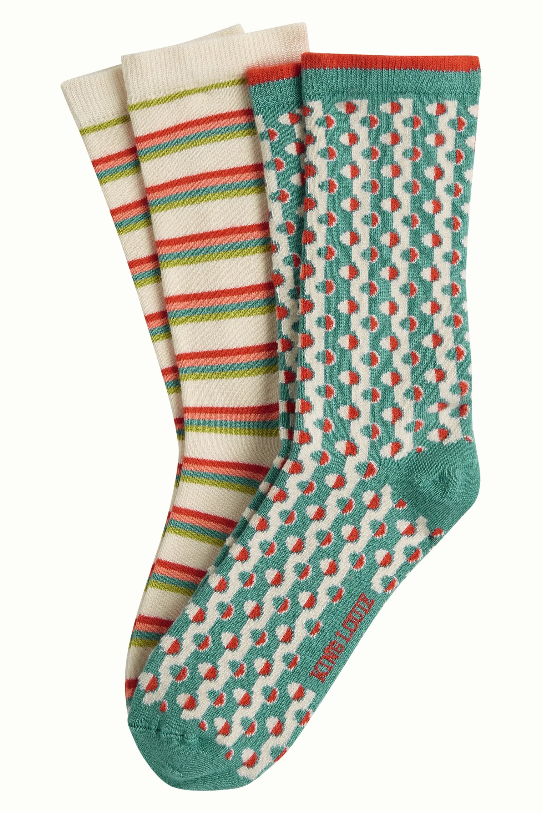Socken 2-Pack COSETTE, grün | King Louie - toietmoi-laboutique