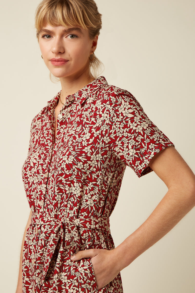10597 Olive Dress Paradis 655 Chili Red | King Louie - toietmoi-laboutique