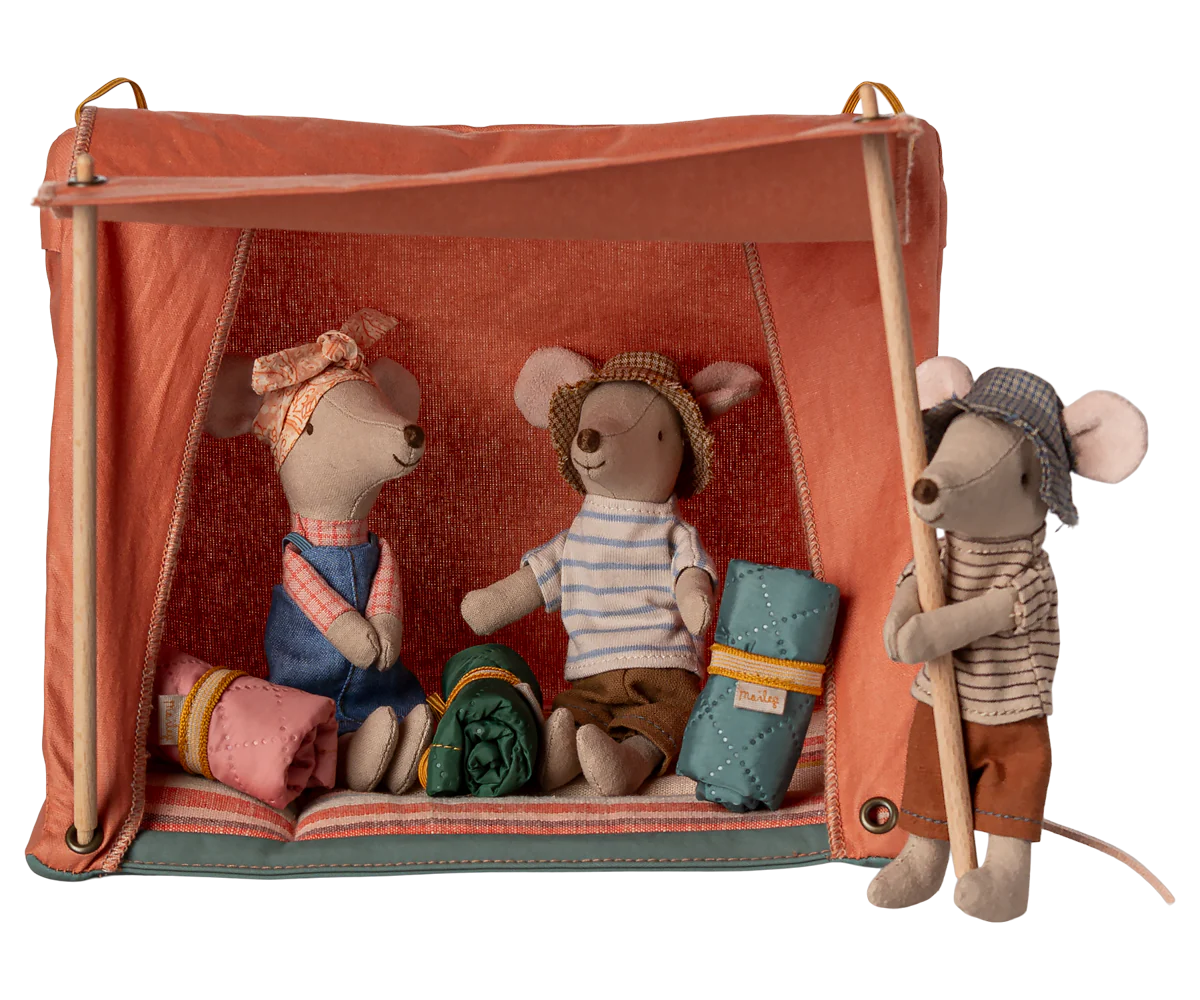 Maileg, Happy Camper Zelt, orange | Maileg - toietmoi-laboutique