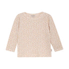 Langarmshirt Rib, rosé/Blümchen | Minymo - toietmoi-laboutique