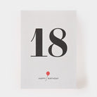 Postkarte - Happy Birthday 18 | Kartenmarie - toietmoi-laboutique
