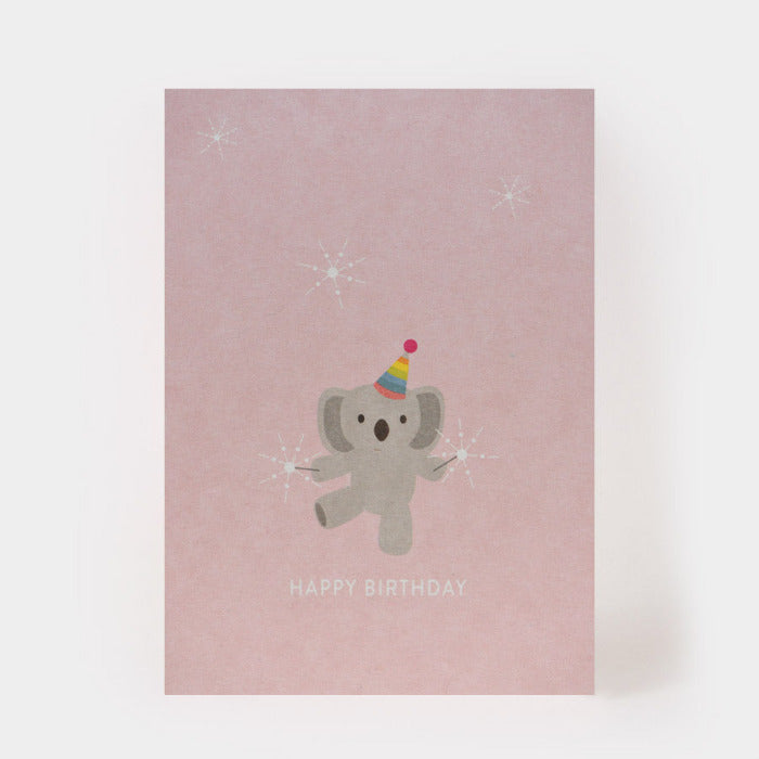 Postkarte - Happy Birthday Koala | Kartenmarie - toietmoi-laboutique