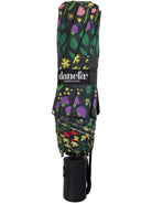 Kompakt Regenschirm, BLACK BOTANICAL | Danefæ - toietmoi-laboutique