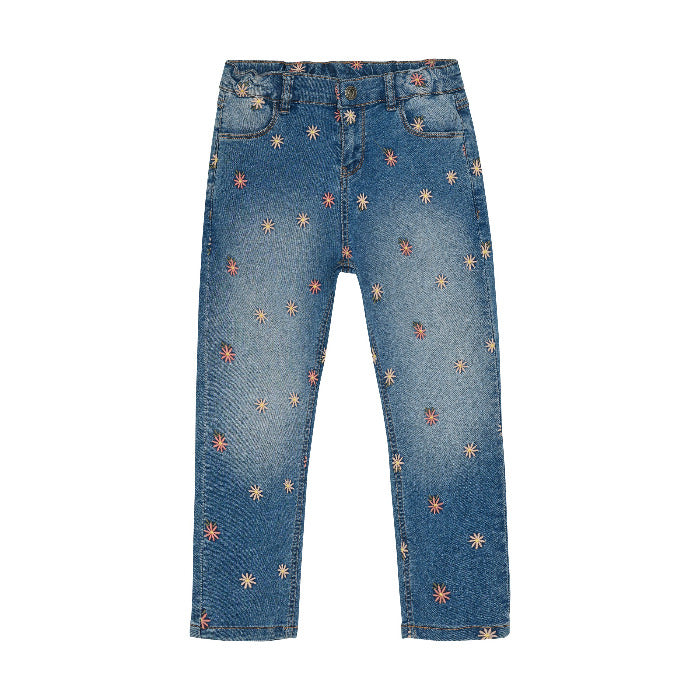 Jeans, Blümchen | Minymo - toietmoi-laboutique