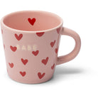 Keramik-Espressotasse, pink mit Herzen/BABE 80ml | Vondels - toietmoi-laboutique