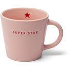 Keramik-Cappuccinotasse, pink/SUPER STAR 250ml | Vondels - toietmoi-laboutique
