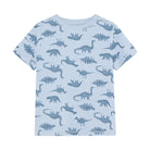 Kurzarm Pyjama, hellblau mit Dinos | Minymo - toietmoi-laboutique