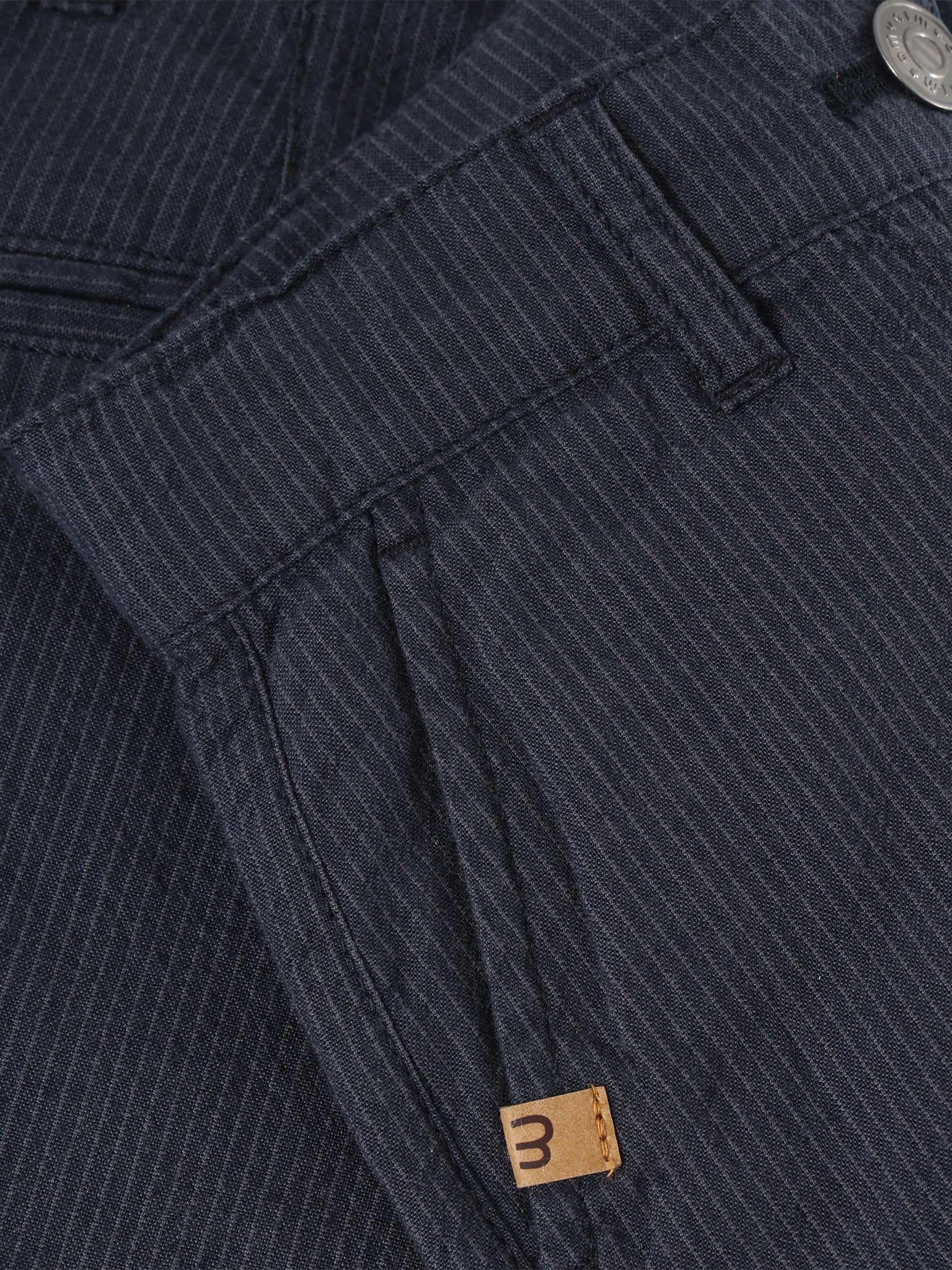 Pinstripe Shorts, dunkelblau | Minymo - toietmoi-laboutique