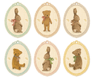 Maileg Geschenkanhänger, Hasen und Teddys 12 Stk. | Maileg - toietmoi-laboutique