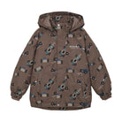 Winterjacke wasserdicht, braun/Rennauto | Minymo - toietmoi-laboutique