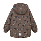 Winterjacke wasserdicht, braun/Rennauto | Minymo - toietmoi-laboutique