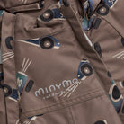 Winterjacke wasserdicht, braun/Rennauto | Minymo - toietmoi-laboutique