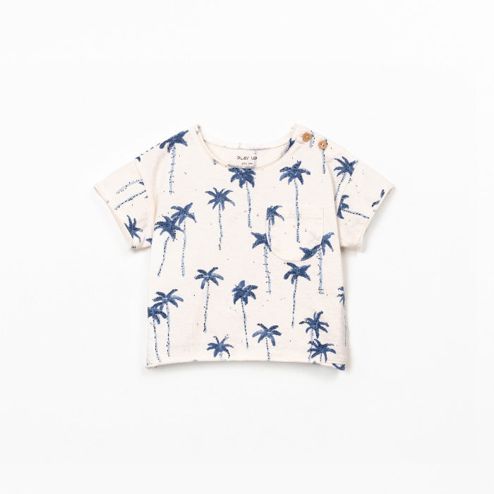 Playup Baby T-Shirt, weiss/Palmen | Play Up - toietmoi-laboutique