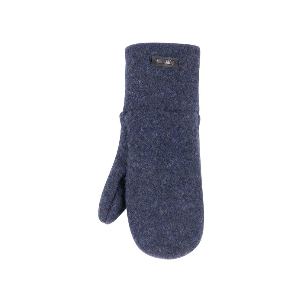 Fäustel Woll-Fleece, navy melange | pure pure - toietmoi-laboutique