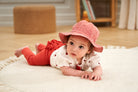 Sonnenhut, weiss/rot gestreift | Müsli by Green Cotton - toietmoi-laboutique