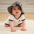 Sonnenhut, weiss/navygestreift | Müsli by Green Cotton - toietmoi-laboutique