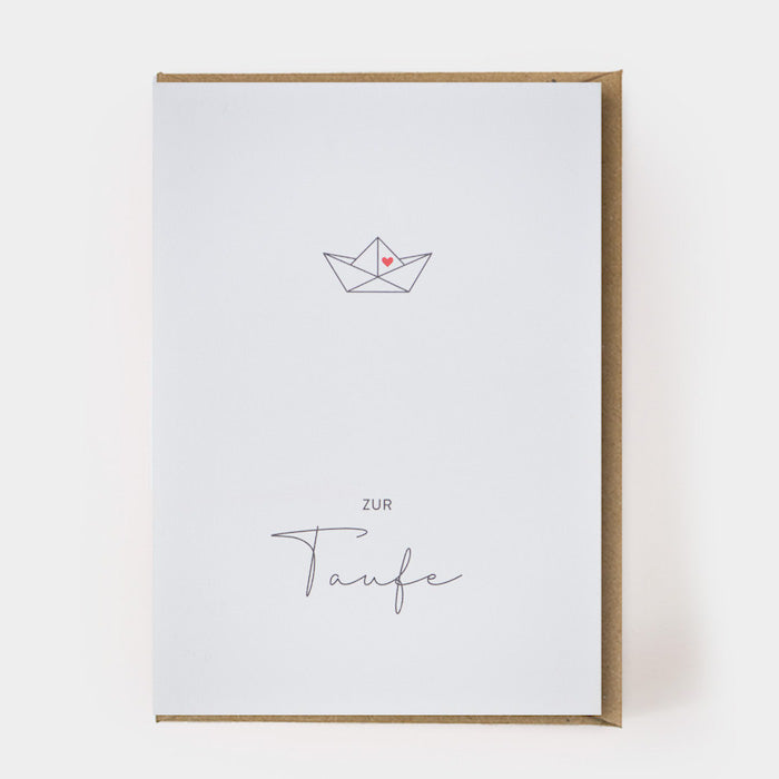 Postkarte mit Umschlag - Zur Taufe | Kartenmarie - toietmoi-laboutique