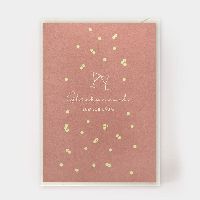 Postkarte mit Umschlag - Glückwunsch zum Jubiläum | Kartenmarie - toietmoi-laboutique