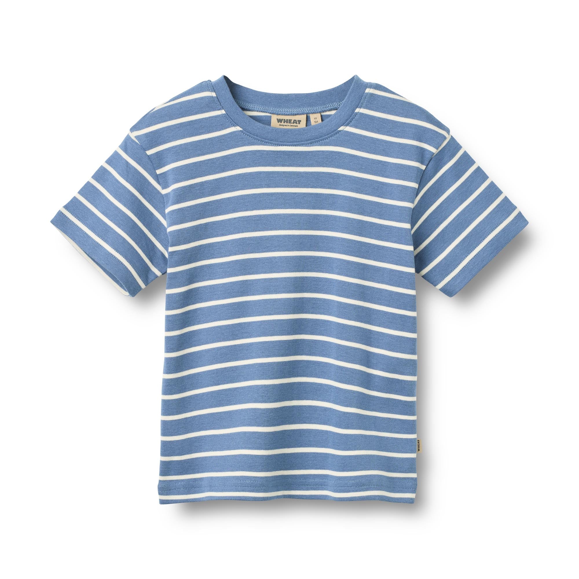 Wheat T-Shirt, blau/weiss gestreift | Wheat - toietmoi-laboutique