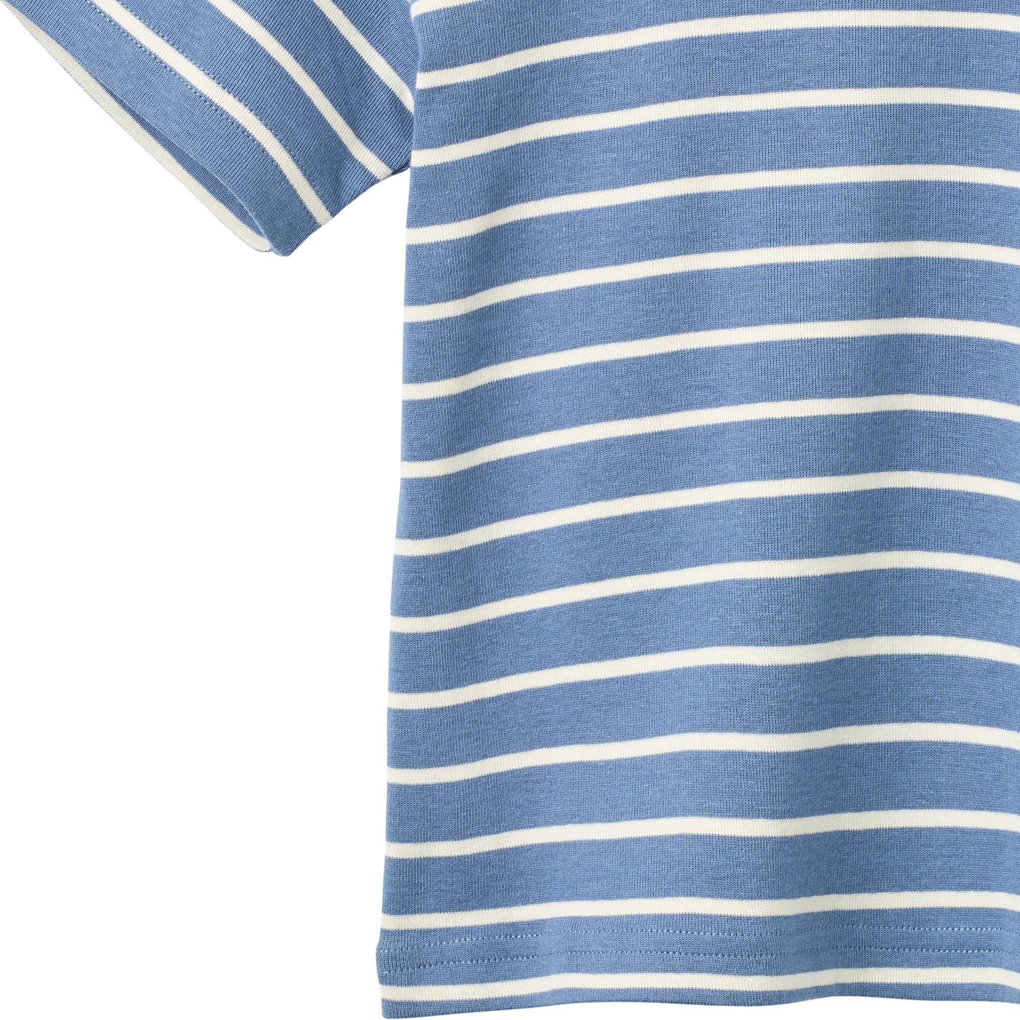 Wheat T-Shirt, blau/weiss gestreift | Wheat - toietmoi-laboutique