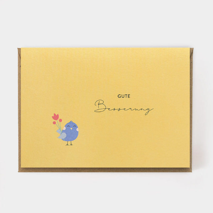 Postkarte mit Umschlag - Gute Besserung | Kartenmarie - toietmoi-laboutique