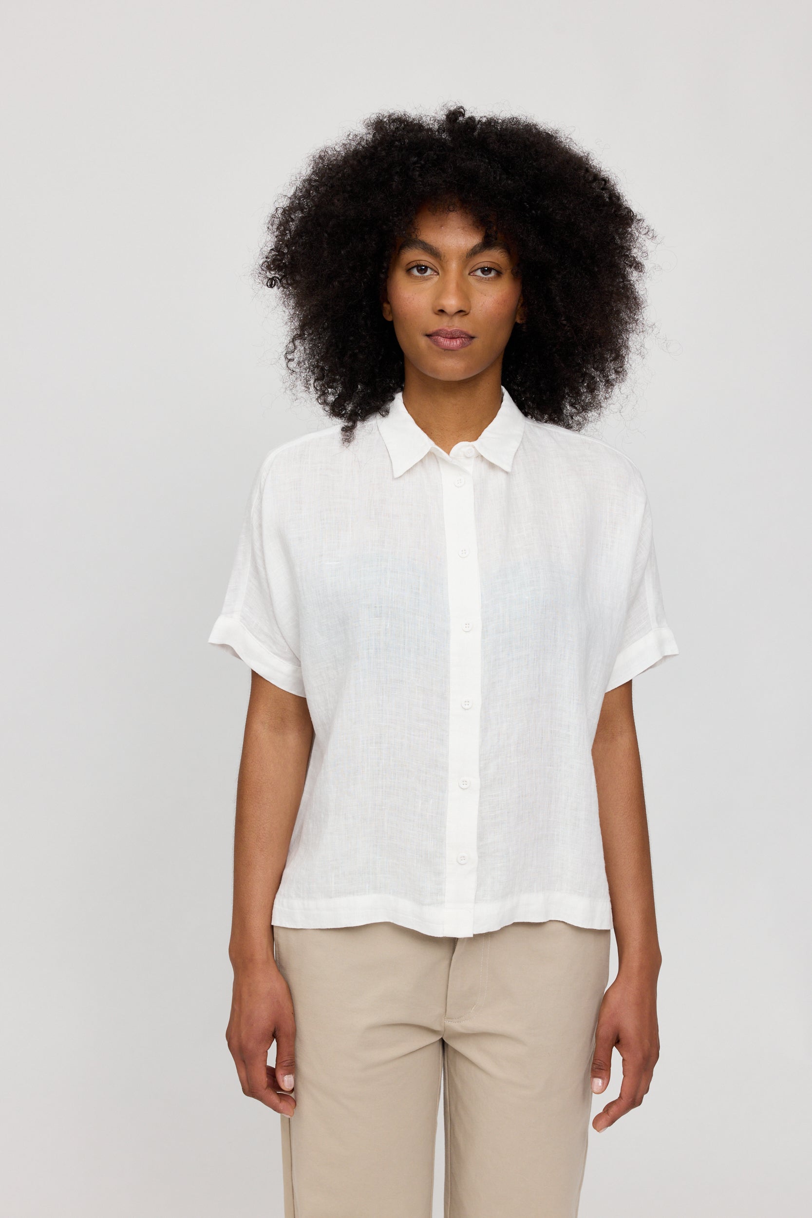 Hemd aus Leinen, ecru | Mazine - toietmoi-laboutique