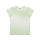 T-Shirt, grün/weiss gestreift | Cotokids - toietmoi-laboutique