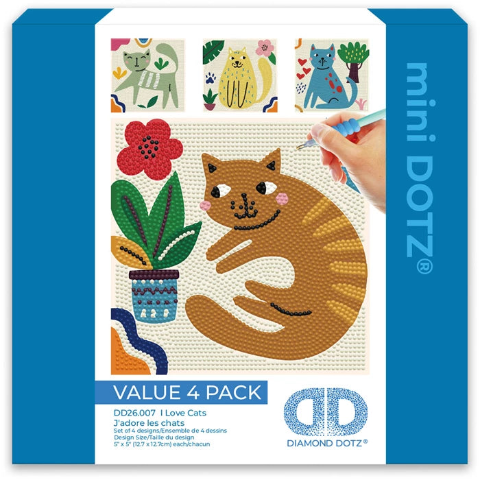 Diamond Painting - Mini Katzen | Diamond Dotz - toietmoi-laboutique