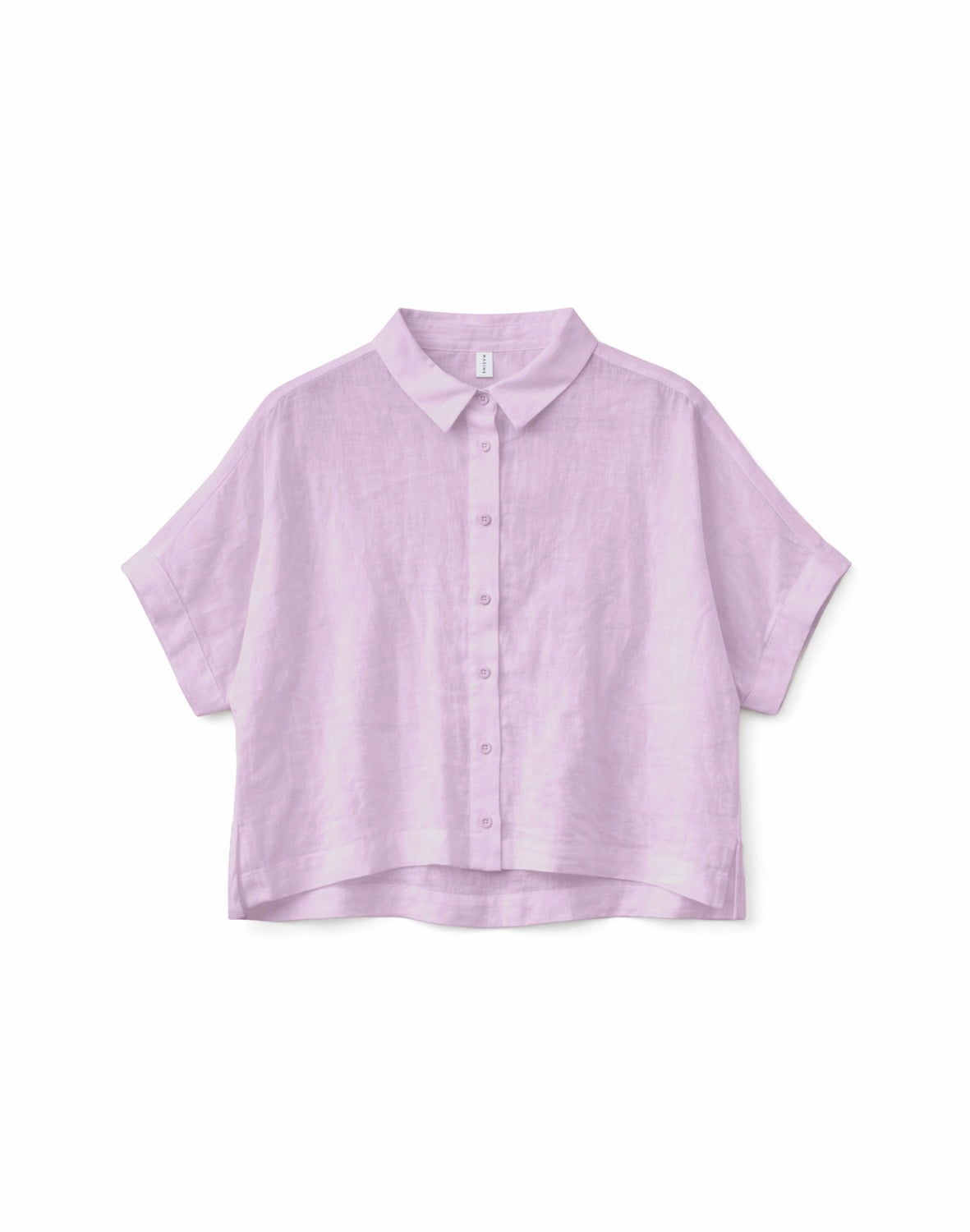 Kurzarm Leinenhemd, lavendel | Mazine - toietmoi-laboutique