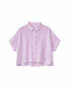 Kurzarm Leinenhemd, lavendel | Mazine - toietmoi-laboutique