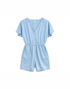 Kurzer Jumpsuit Tencel, hellblau | Mazine - toietmoi-laboutique