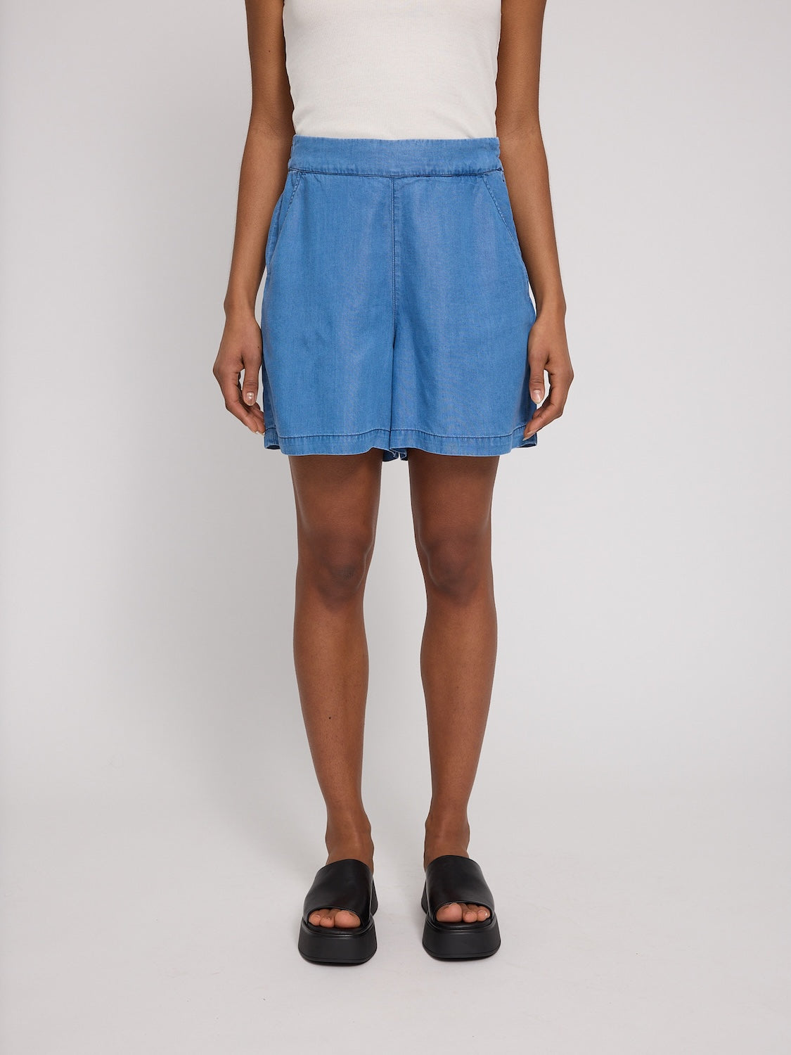 Shorts Tencel, dark blue wash | Mazine - toietmoi-laboutique