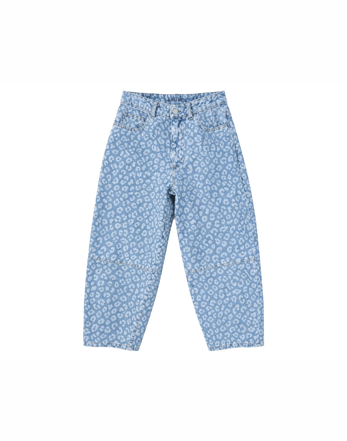 Barrel Jeans, Leoprint/hellblau | Mazine - toietmoi-laboutique