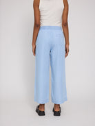 Weite Jeans mit Bändel kurz, hell | Mazine - toietmoi-laboutique
