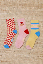 FRNCH 3-Pack Socken, pink | FRNCH - toietmoi-laboutique