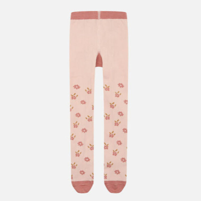 Strumpfhose, rosa/Blümchen | Hust & Claire - toietmoi-laboutique