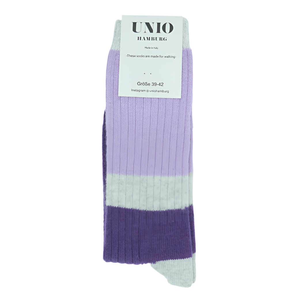 Socken Wolle CALM, lavendel/violet | UNIO Hamburg - toietmoi-laboutique